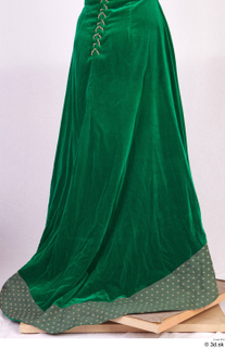  Photos Woman in Historical Dress 107 17th century green skirt historical clothing lower body 0006.jpg